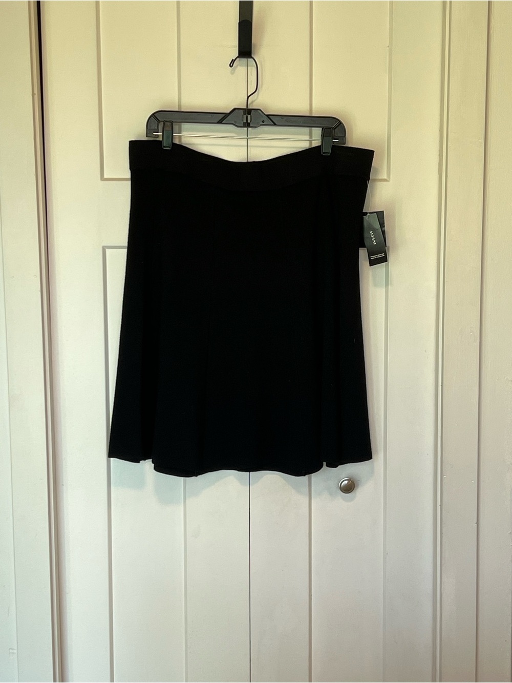 Alfani Classic Black A-Line Skirt Sz XL NWT